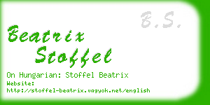 beatrix stoffel business card